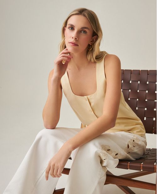 Blusa de Lino para Mujer