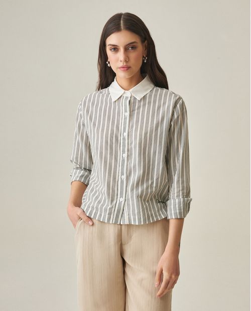 Camisa de Rayas para Mujer