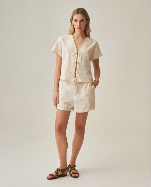 Blusa Texturizada para Mujer