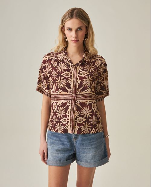 Camisa Estampada para Mujer