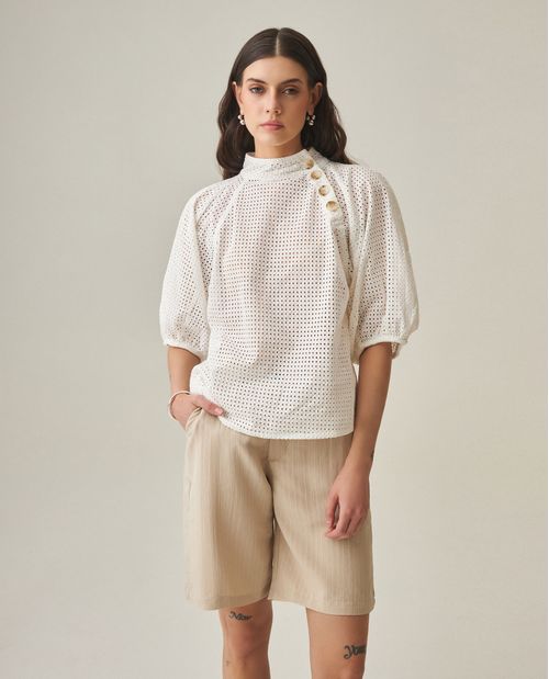 Blusa Texturizada para Mujer