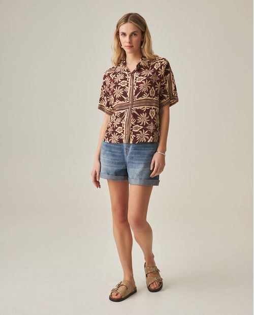 Camisa Estampada para Mujer