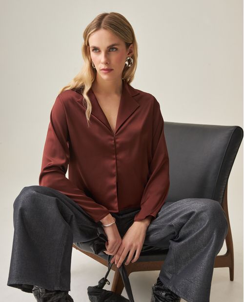 Blusa Relaxed Fit para Mujer