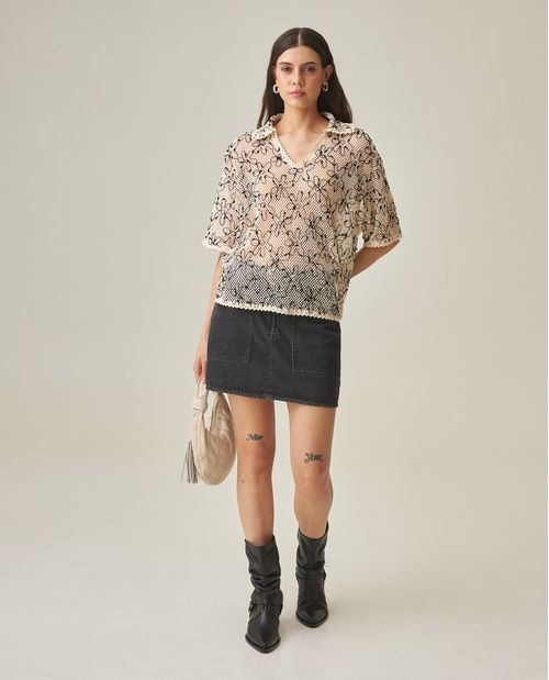 Blusa Bordada para Mujer