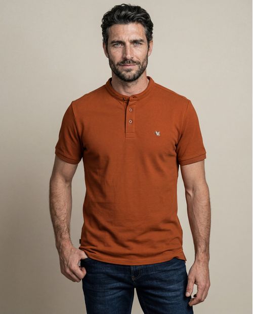 Camiseta Polo Slim Fit Cuello Nerú para Hombre