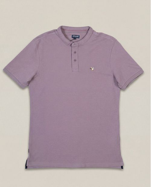 Camiseta Polo Slim Fit Cuello Nerú para Hombre