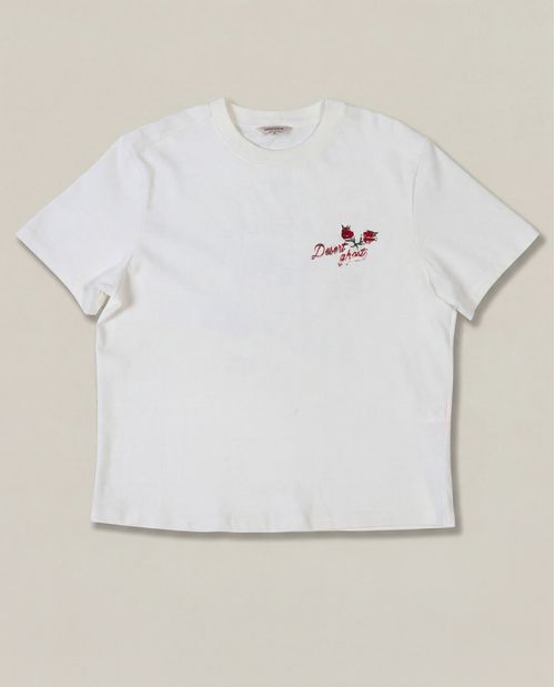 Camiseta de Mujer Rodeo Gráfica Oversized Inspirada Rodeo con Flock en Algodón
