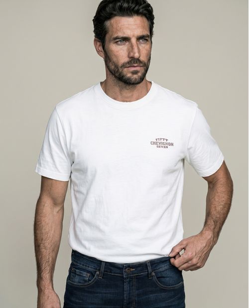 Camiseta Manga Corta para Hombre en Algodón, Maritima
