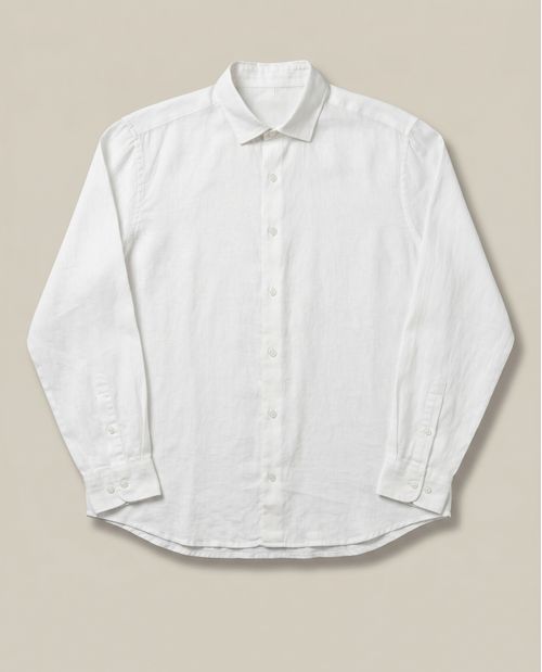 Camisa de Hombre Rodeo Manga Larga Relaxed Fit sin Bolsillos en Lino