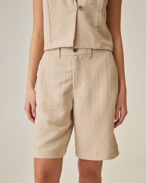 Bermuda de Rayas para Mujer