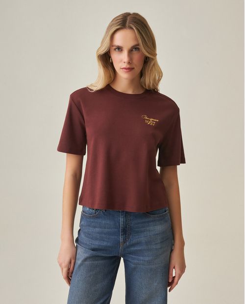 Camiseta Bordada para Mujer