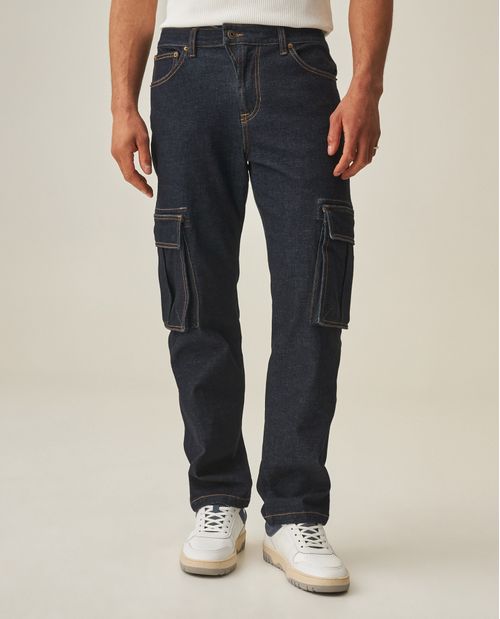 Jean Cargo Straight para Hombre