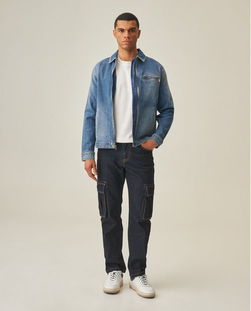 Jean Cargo Straight para Hombre