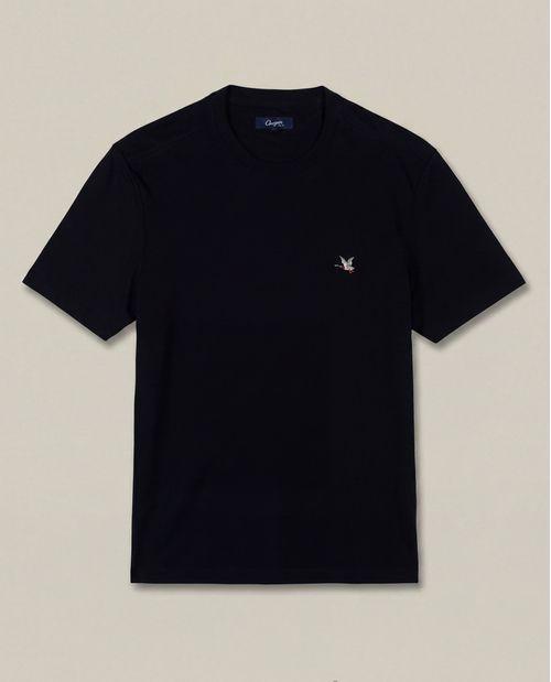 Camiseta Básica de Hombre, Slim Fit Cuello Redondo - Algodón Pima