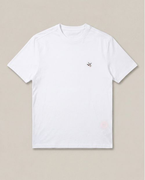 Camiseta Básica de Hombre, Slim Fit Cuello Redondo - Algodón Pima