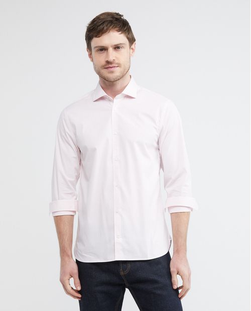 Camisa Premium de Hombre, Slim Fit Manga Larga - Mil Rayas Coolmax + Wrinkle Free