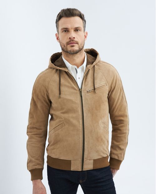 Chaqueta de hombre en cuero