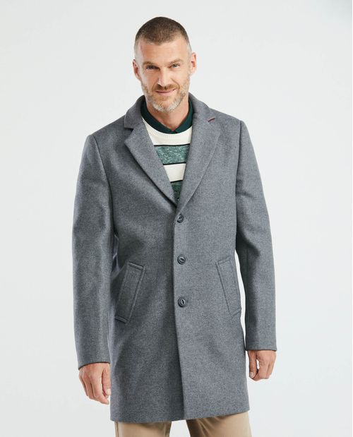 Abrigo de Hombre en Paño - Diseño Recto