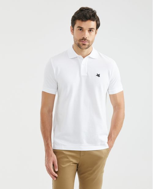 Camiseta de Hombre Tipo Polo, Classic Fit Manga Corta - Algodón Pima