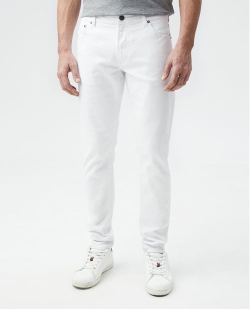 Jean de hombre Morrison Pulse, Straight Fit, Bota Slim - Blanco
