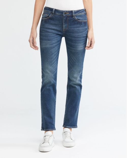 Jean de Mujer Low Rise, Rusty, Boot Cut - Azul Medio