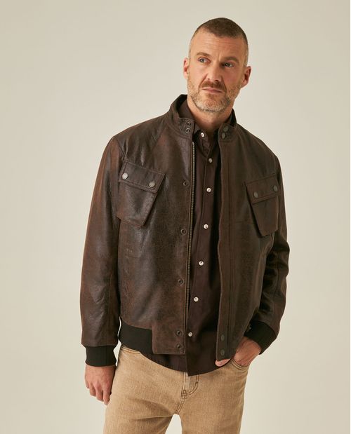 Chaqueta de Cuero para Hombre