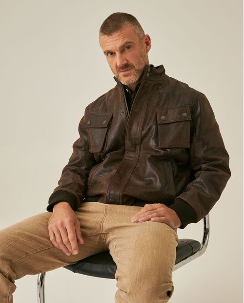 Chaqueta de Cuero para Hombre