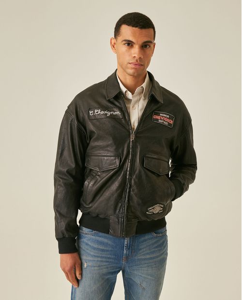 Chaqueta de Cuero para Hombre