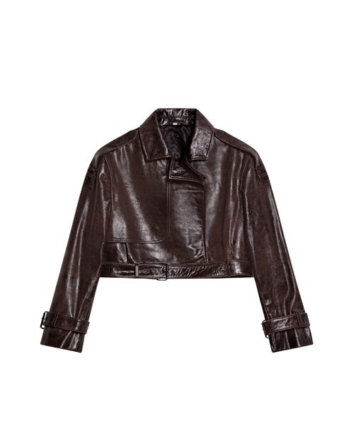 Chaqueta Biker de Cuero para Mujer