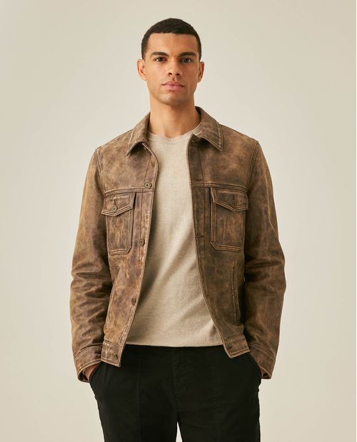 Chaqueta de Cuero para Hombre