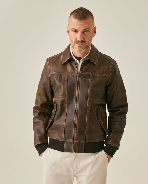 Chaqueta de Cuero para Hombre