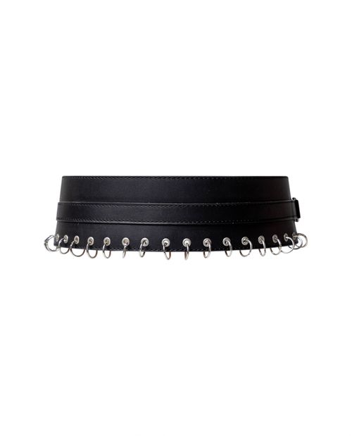 Cinturón de Cuero con Argollas Metálicas para Mujer - Colombiamoda