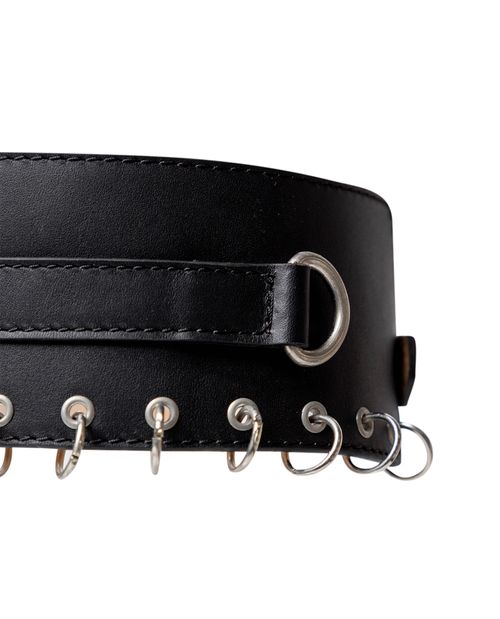 Cinturón de Cuero con Argollas Metálicas para Mujer - Colombiamoda