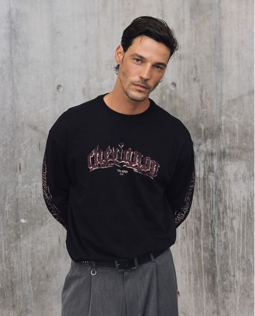 Camiseta Manga Larga Gráfica para Hombre - Colombiamoda