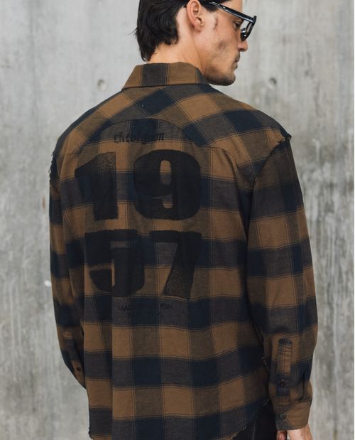 Camisa Oversize de Cuadros para Hombre - Colombiamoda