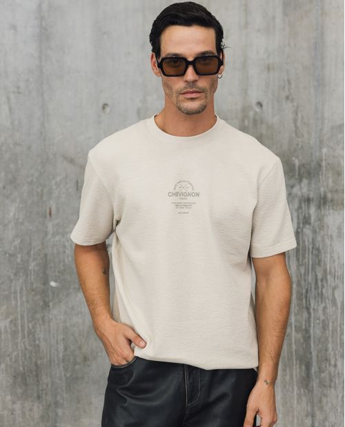 Camiseta Básica Texturizada para Hombre - Colombiamoda