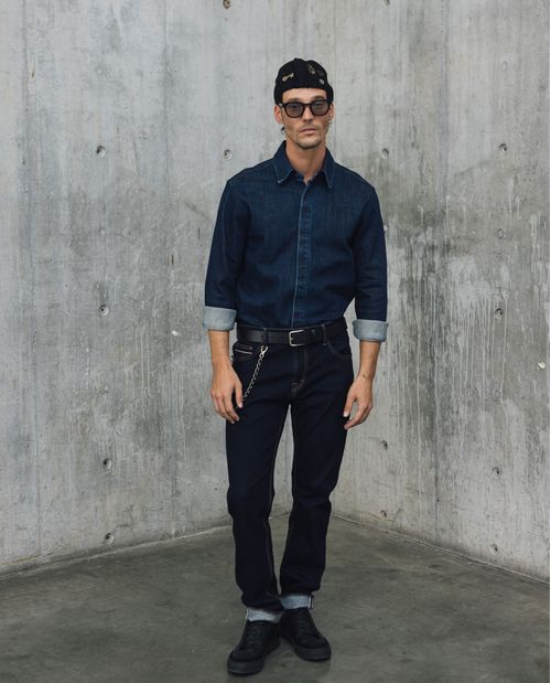 Camisa de Denim Relaxed Fit para Hombre - Colombiamoda