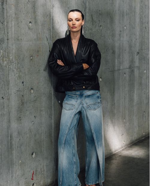 Jean Wide Leg Doble Capa para Mujer - Colombiamoda