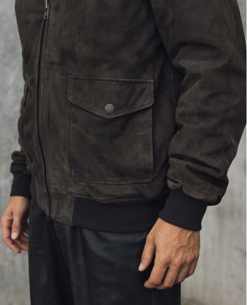 Chaqueta Aviadora Suede para Hombre - Colombiamoda