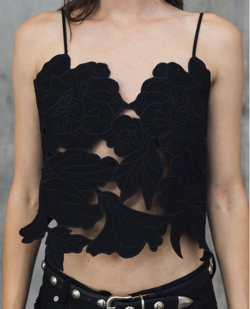 Top Bordado Cut Work para Mujer - Colombiamoda
