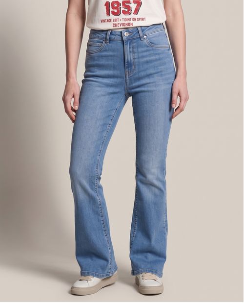 Jean Flare Tiro Medio para Mujer