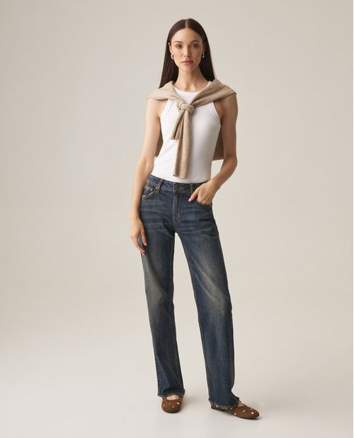 Jean Straight Fit para Mujer
