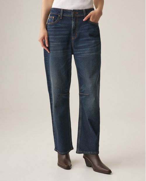 Jean Barrel Fit para Mujer