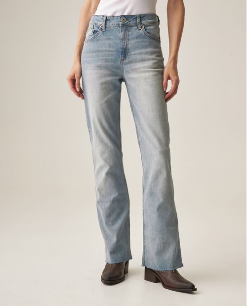 Jean Flare Tiro Alto para Mujer