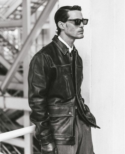 Parka de Cuero para Hombre