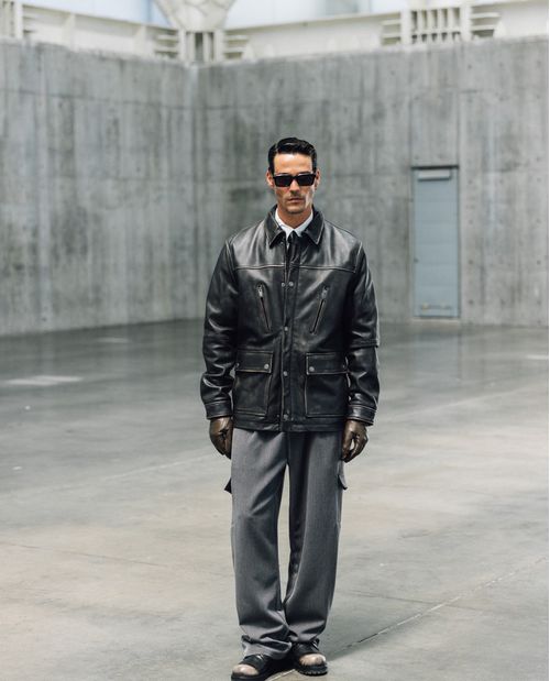 Parka de Cuero para Hombre