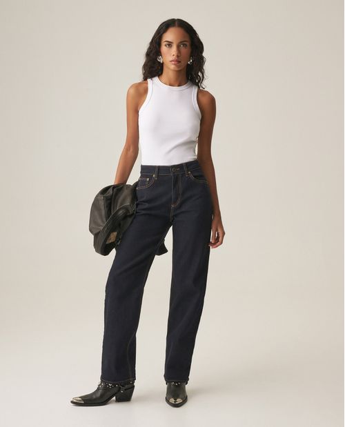 Jean Straight Fit para Mujer