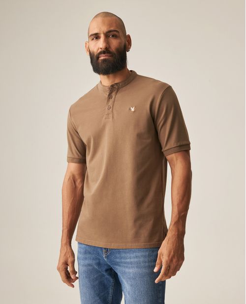 Polo Cuello Mao para Hombre