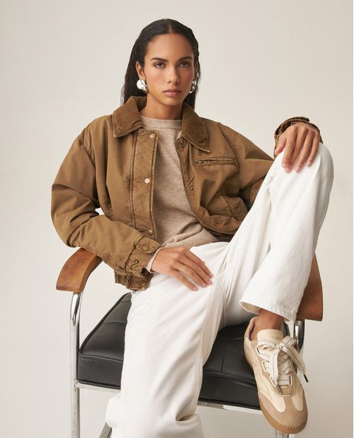 Chaqueta Bomber Enguatada para Mujer