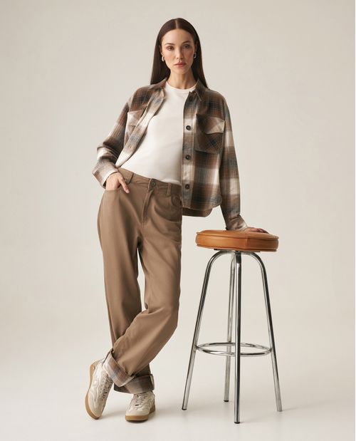 Pantalón Relaxed Fit para Mujer